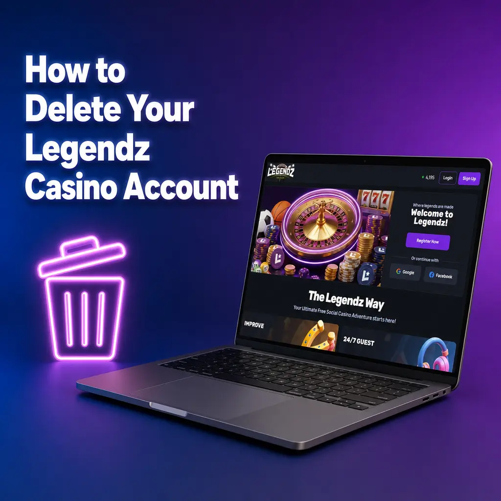 Steps to delete a Legendz Casino account