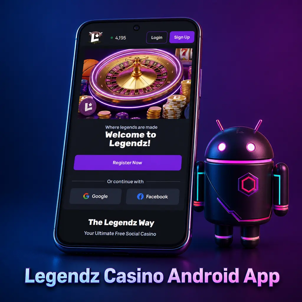 Legendz Casino Android app screen
