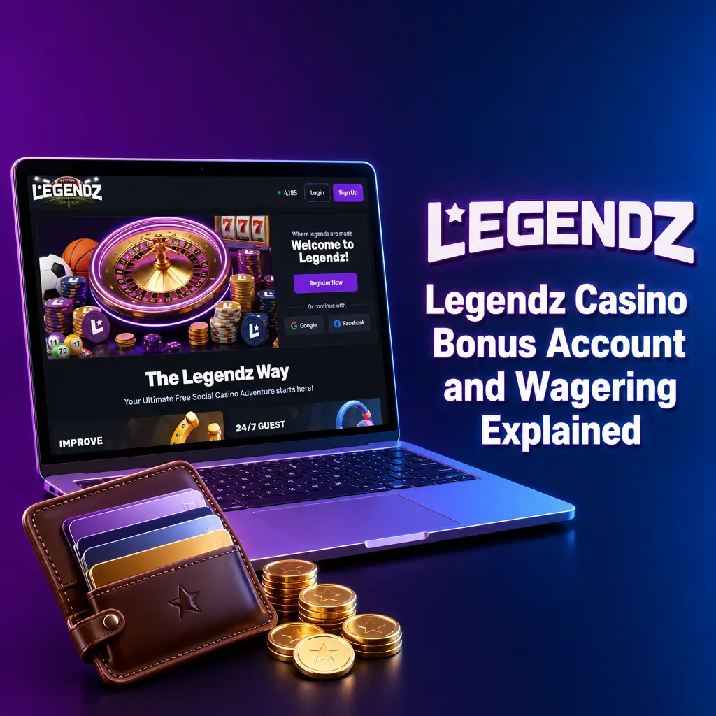 Legendz Casino bonus account and wagering overview