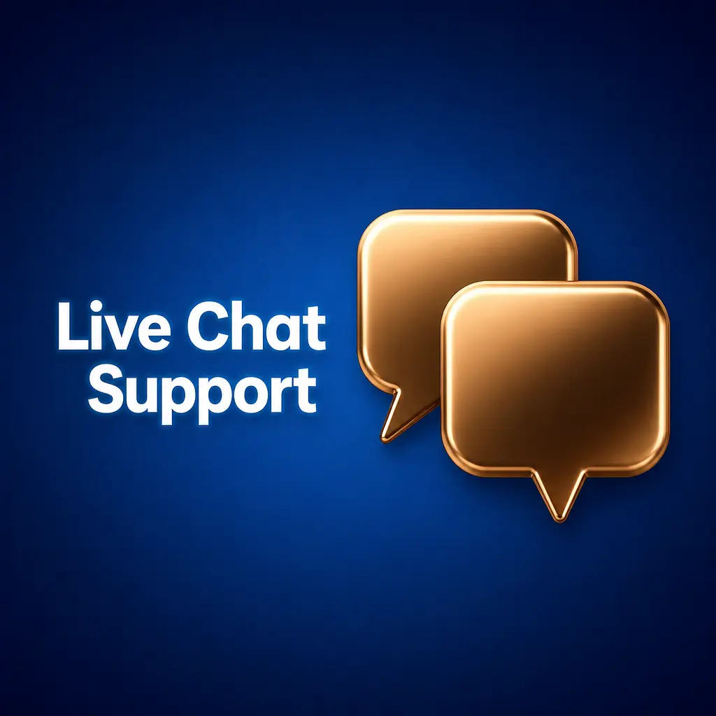Live chat support icon on Legendz Casino
