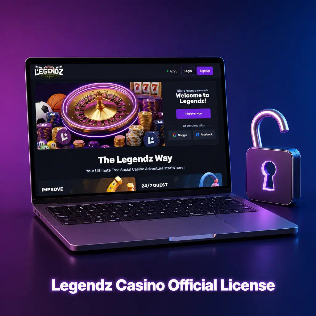 Legendz Casino official license certificate