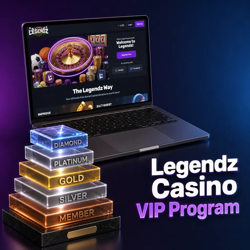 Legendz Casino VIP Club tier badges