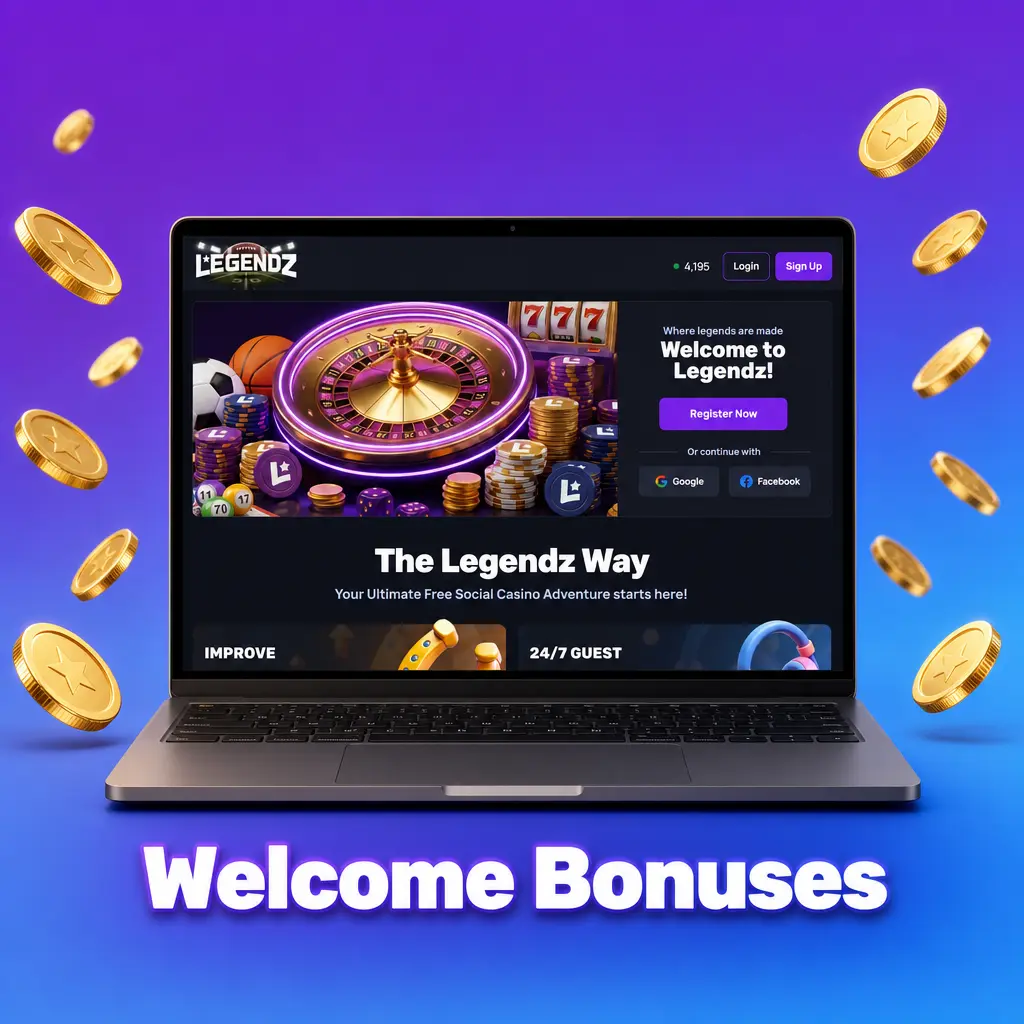 Legendz Casino welcome bonus offer