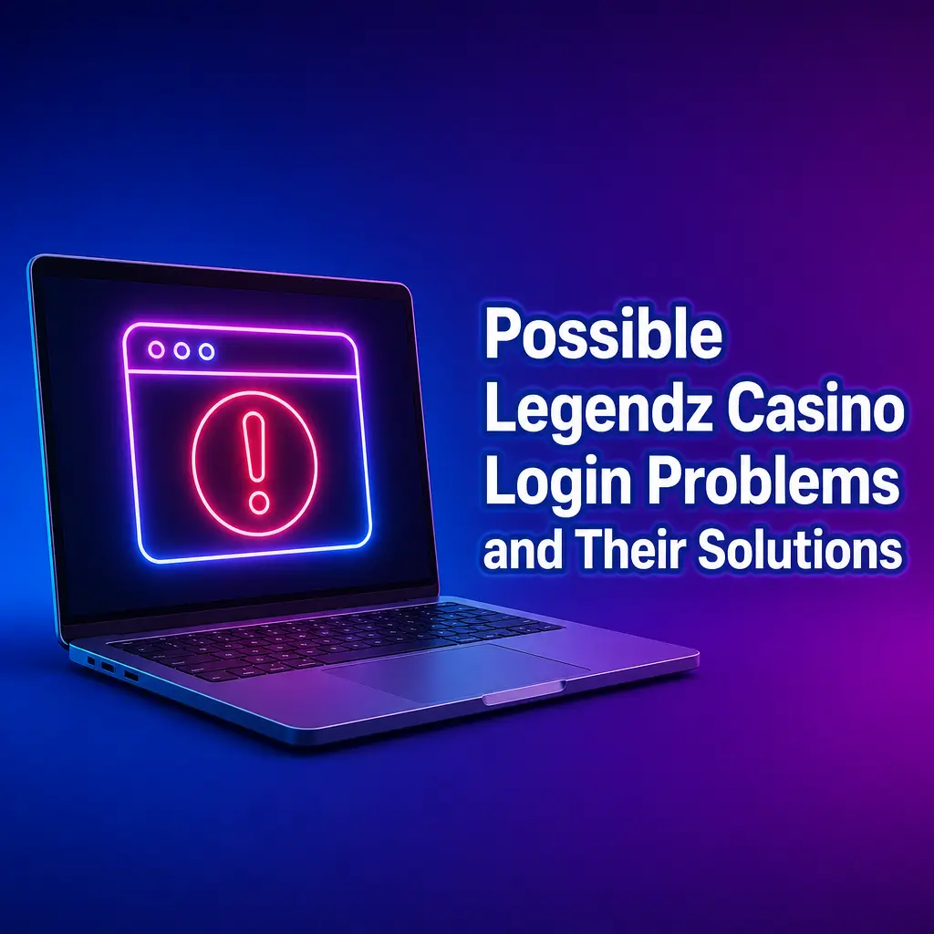 Legendz Casino login troubleshooting screen
