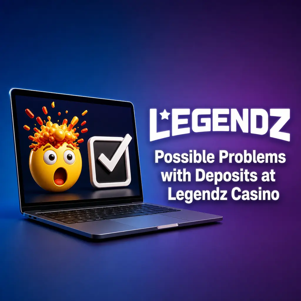 Illustration of common deposit issues at Legendz Casino